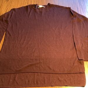 Burgundy Long Sleeve Sweater